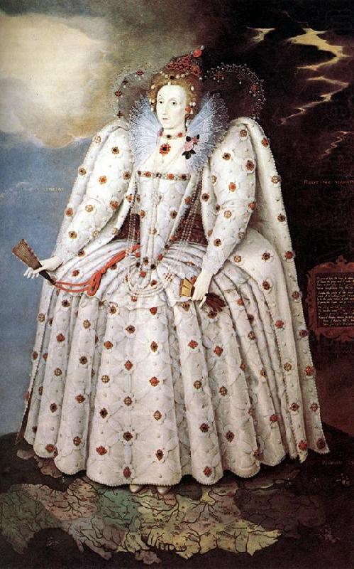 Portrait of Queen Elisabeth dfg, GHEERAERTS, Marcus the Younger